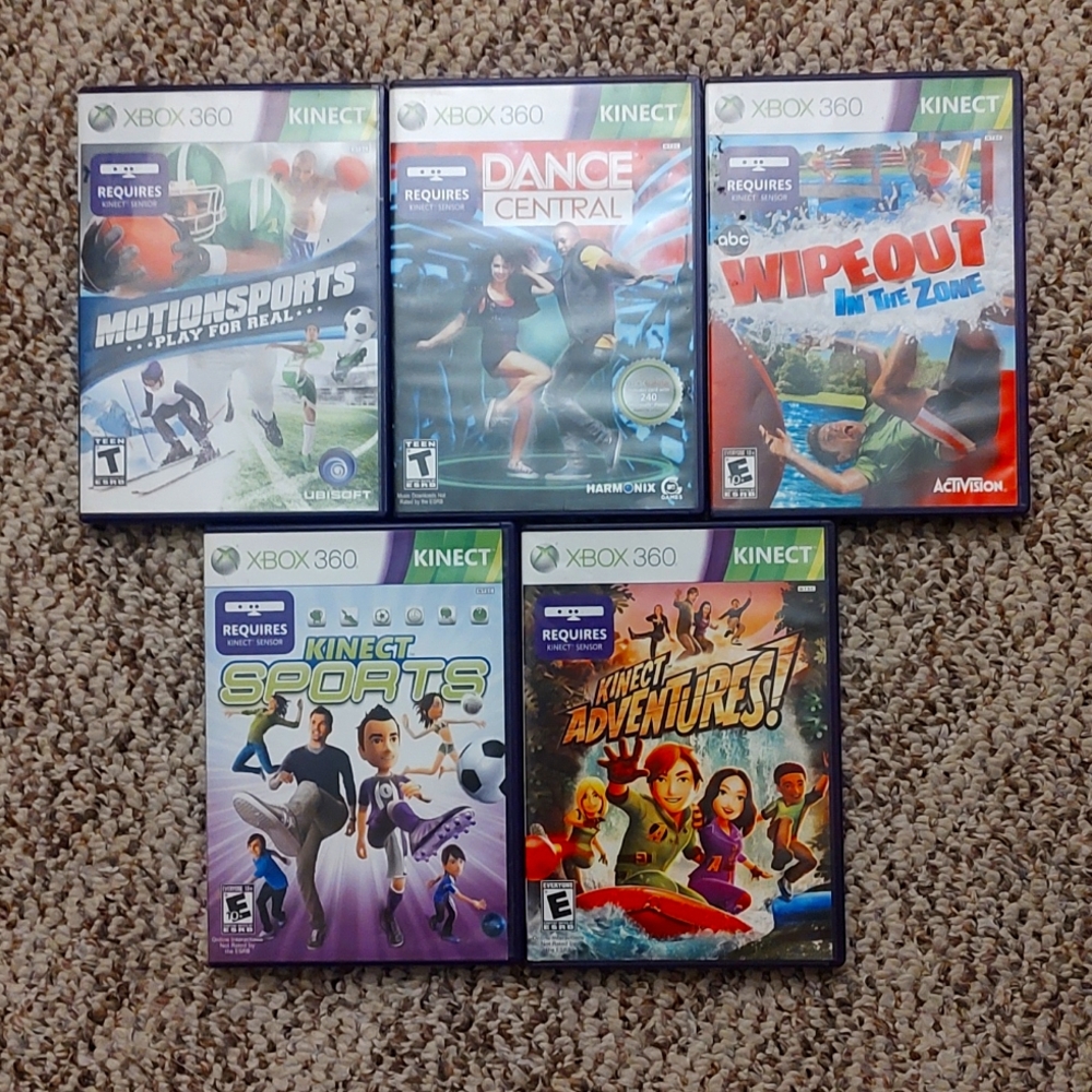 5 XBOX 360 Kinect games